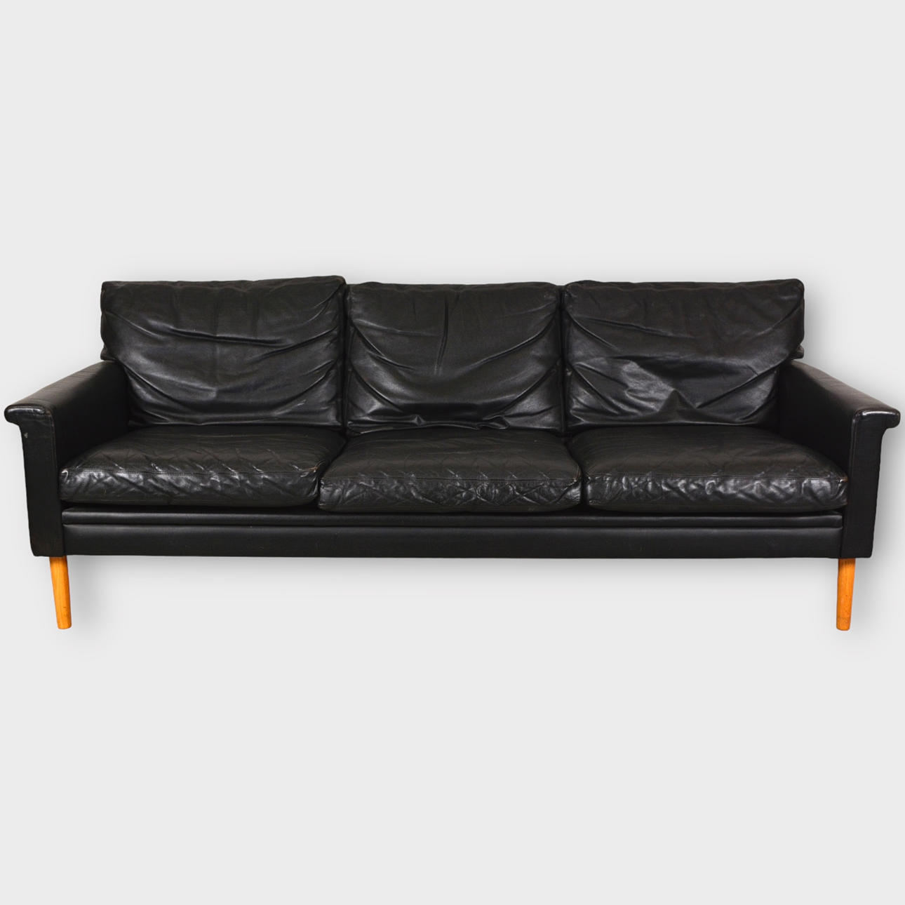 SOFFA, skinn, 1960-tal.