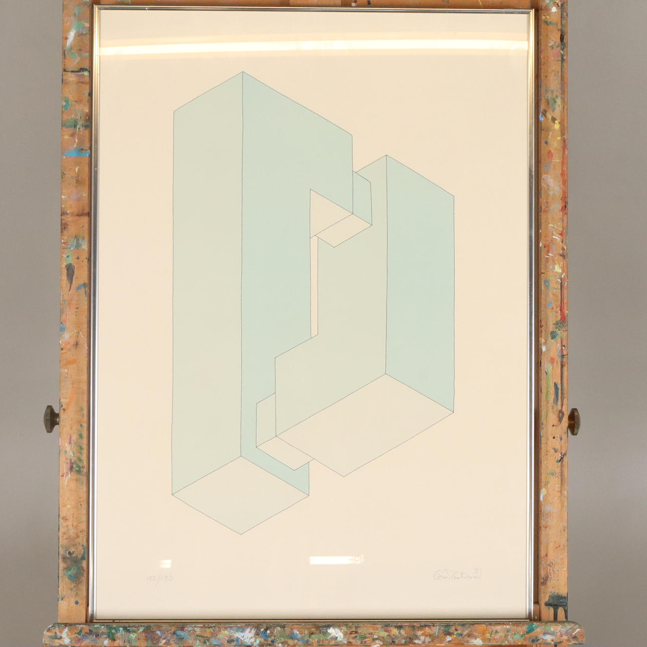 OSCAR REUTERSVÄRD. LITHOGRAPHY, signed and numbered.