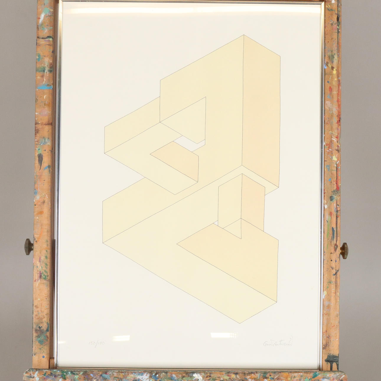 OSCAR REUTERSVÄRD. LITHOGRAPHY, signed and numbered.