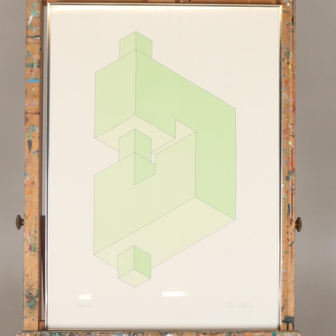 OSCAR REUTERSVÄRD. LITHOGRAPHY, signed and numbered.