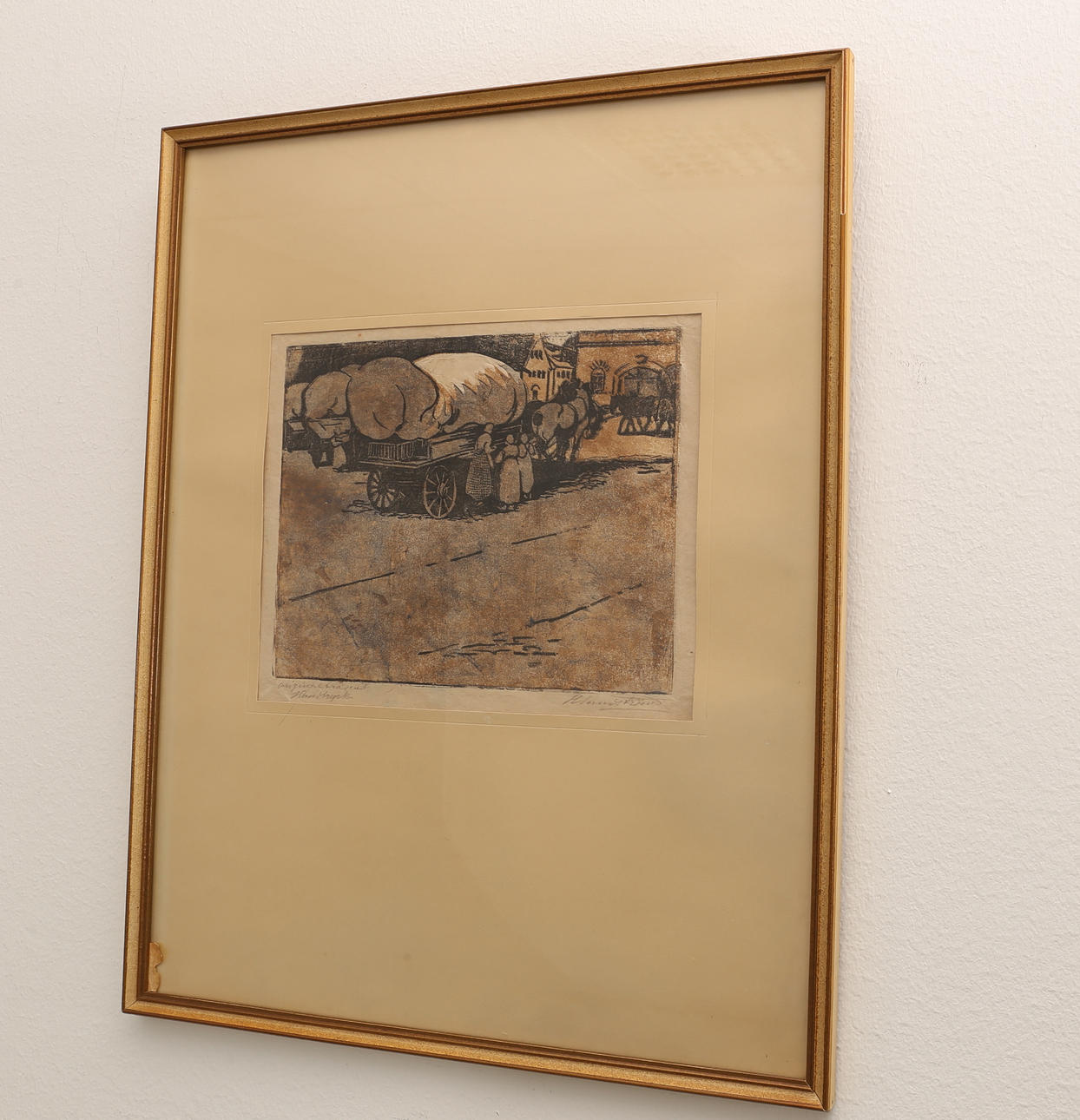 HARRIET SUNDSTRÖM. Träsnitt signerad.