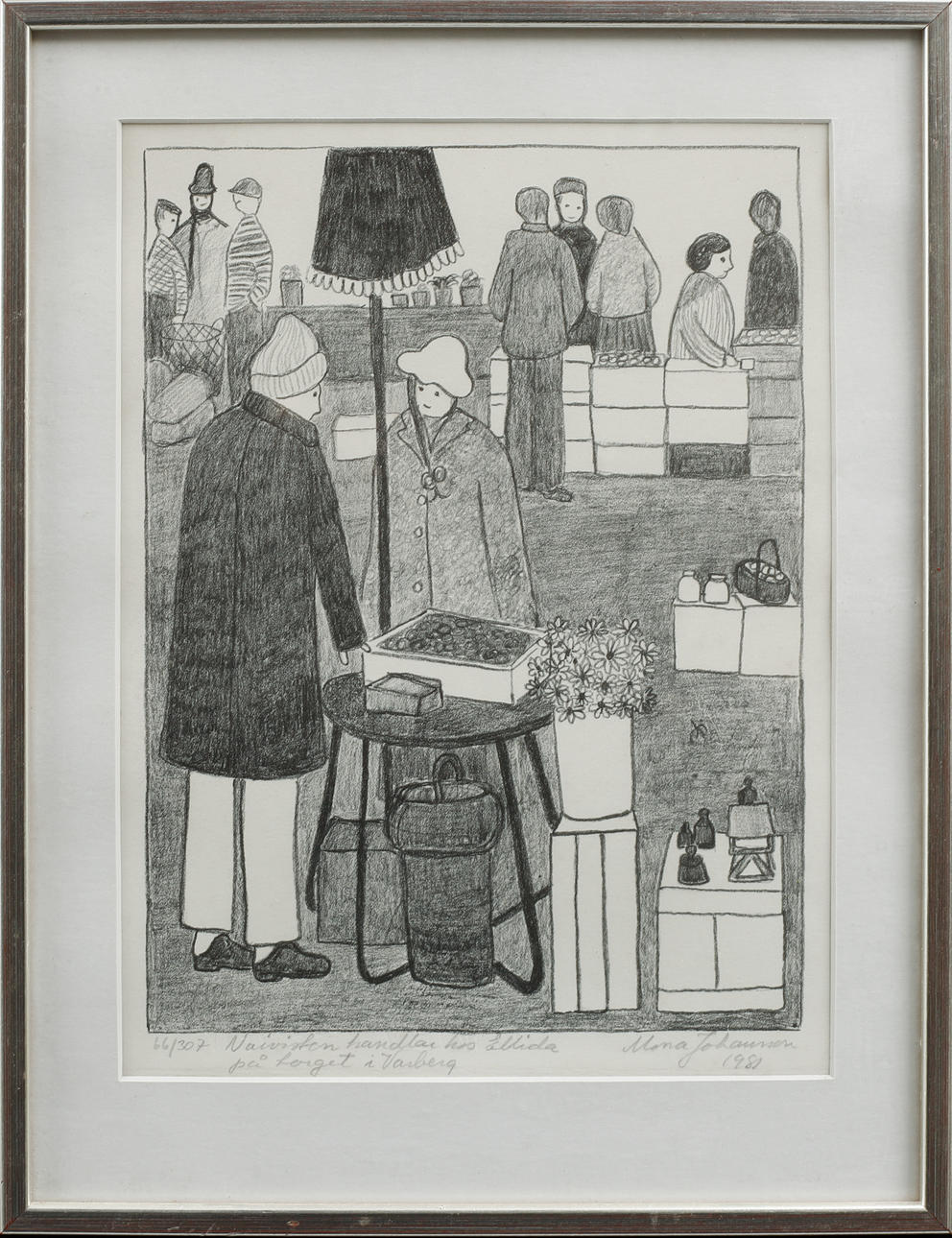 MONA JOHANSSON. Lithographs, 5, signed and numbered. Art