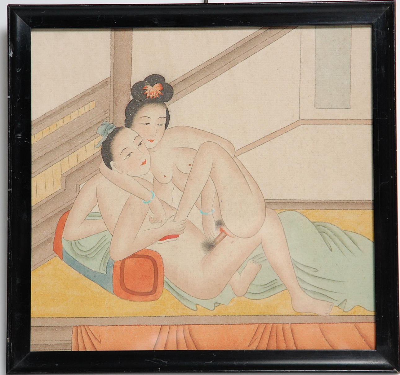 EROTISK AKVARELL, kina.