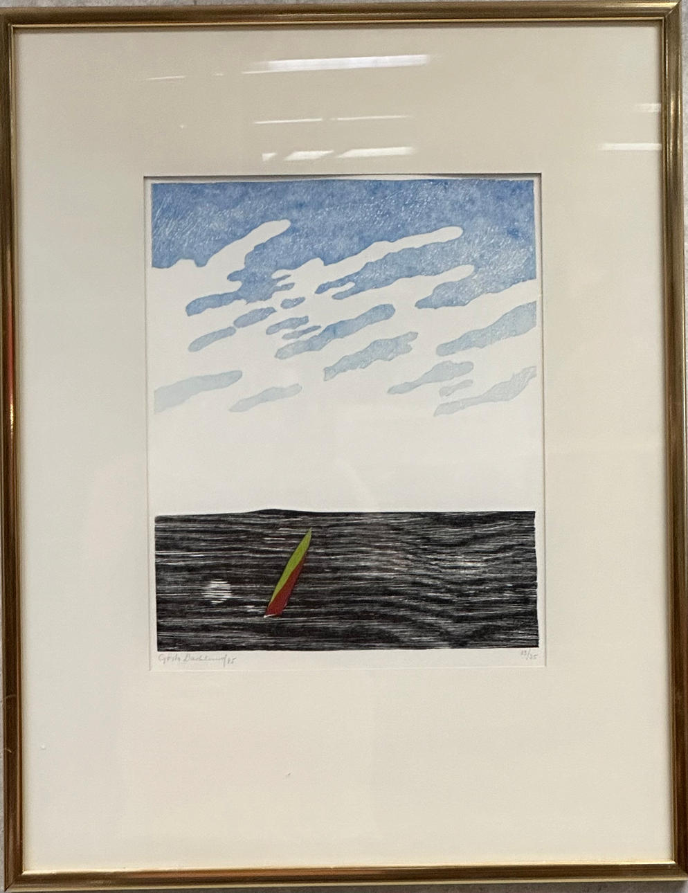 GÖSTA BACKLUND. Color lithography.