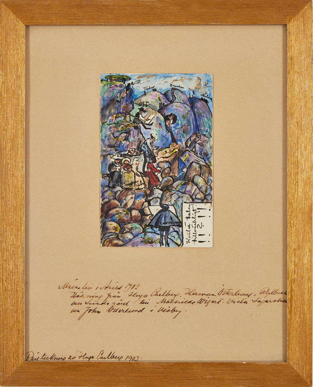 HUGO CARLBERG (1880-1943). Målarliv i Arild 1903, 