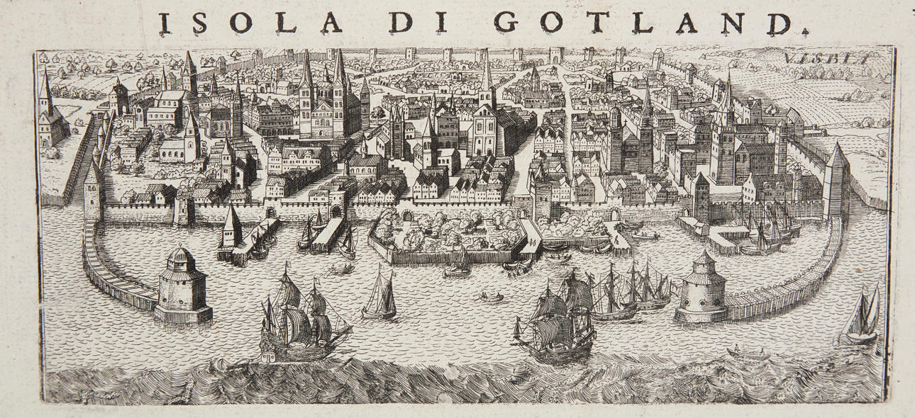 CORONELLIS SCHÖNE ANSICHT VON VISBY, ca 1690.