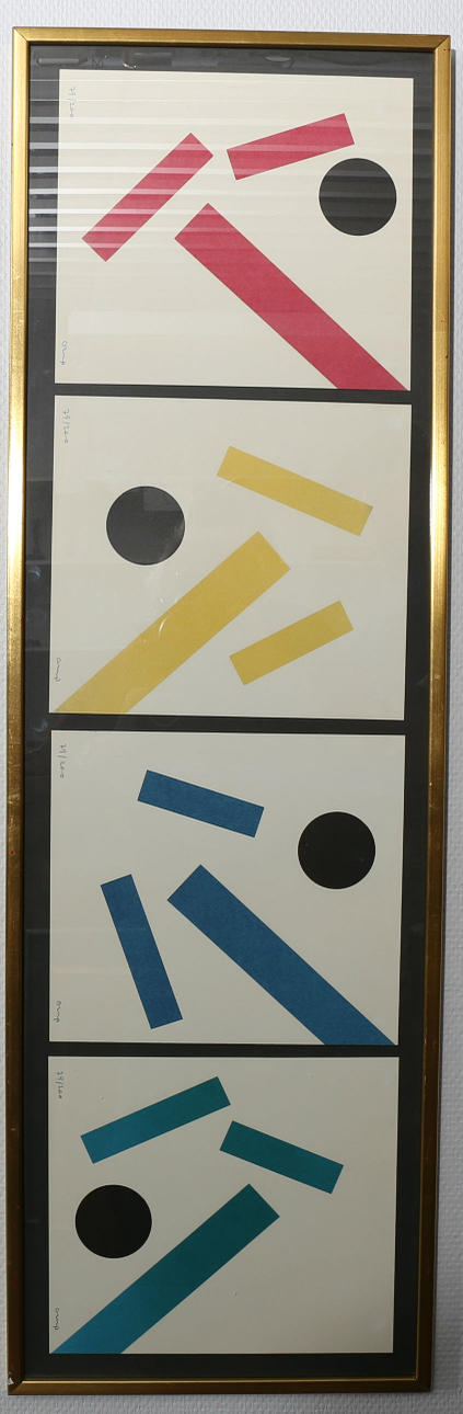 BENGT ORUP. Litografier, "Point Noir", numrerade 79/200, signerade Orup.