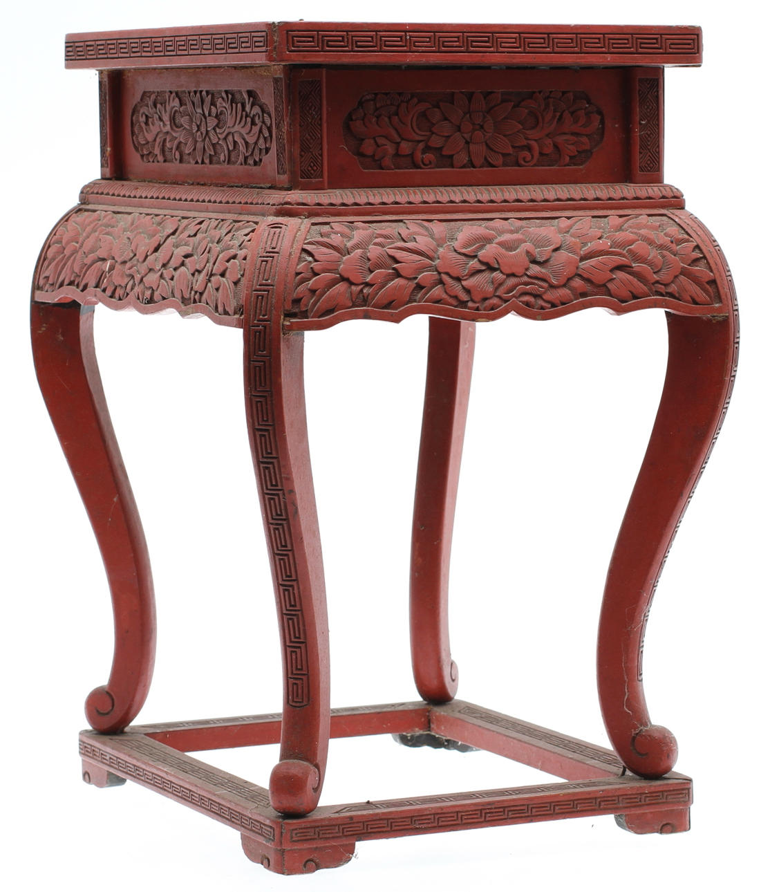 PIEDESTAL, orientalisk, träskuren, 1900 talets första hälft.