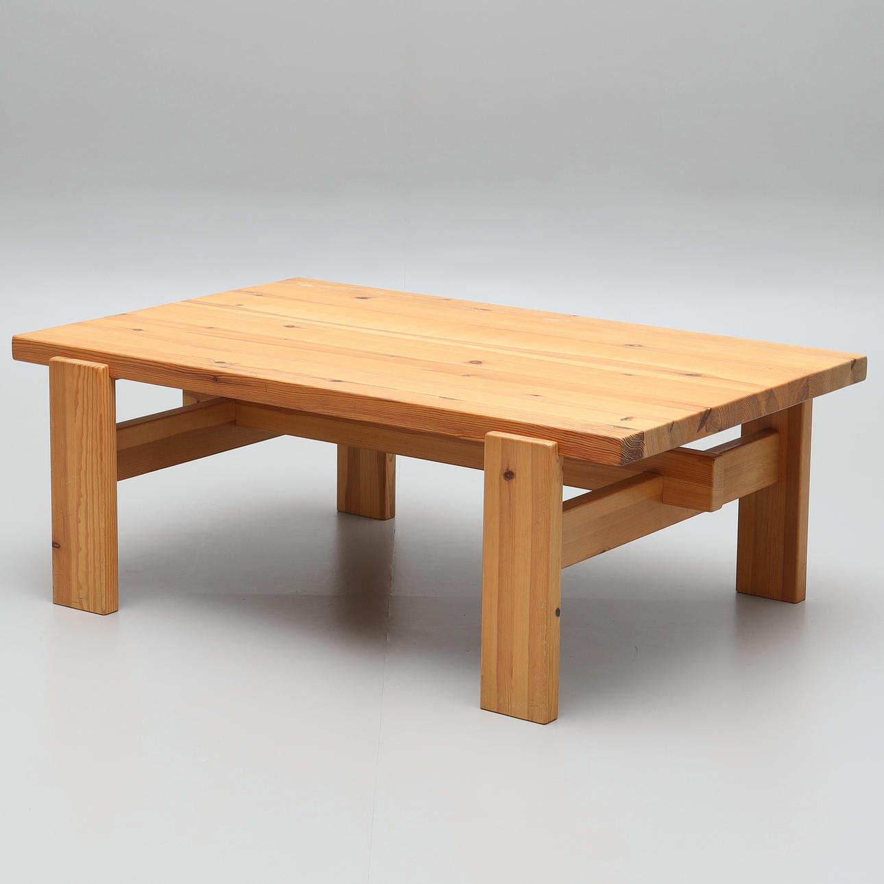 A pine coffee table, Nc Industrier AB, 1970/80's.