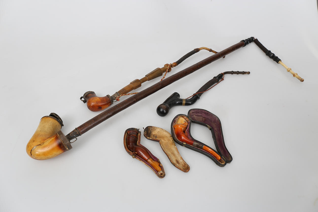 PIPOR, 5 stycken, 1800-1900-tal.