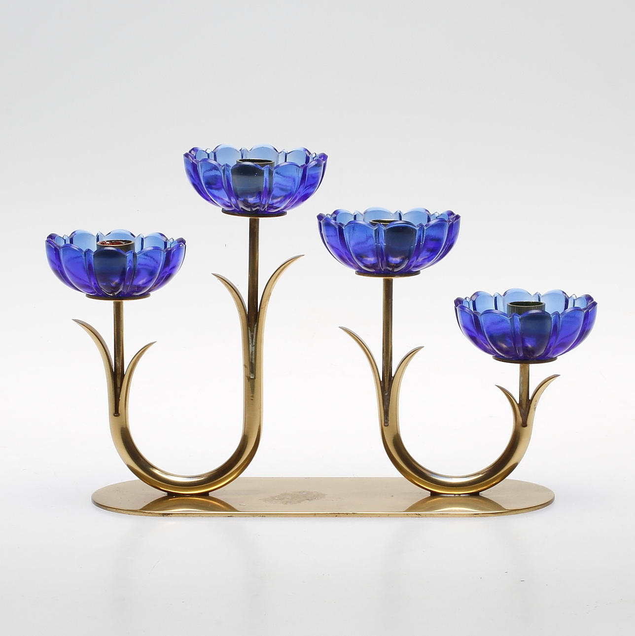 KANDELABER, mässing, Gunnar Ander, Ystad metall.