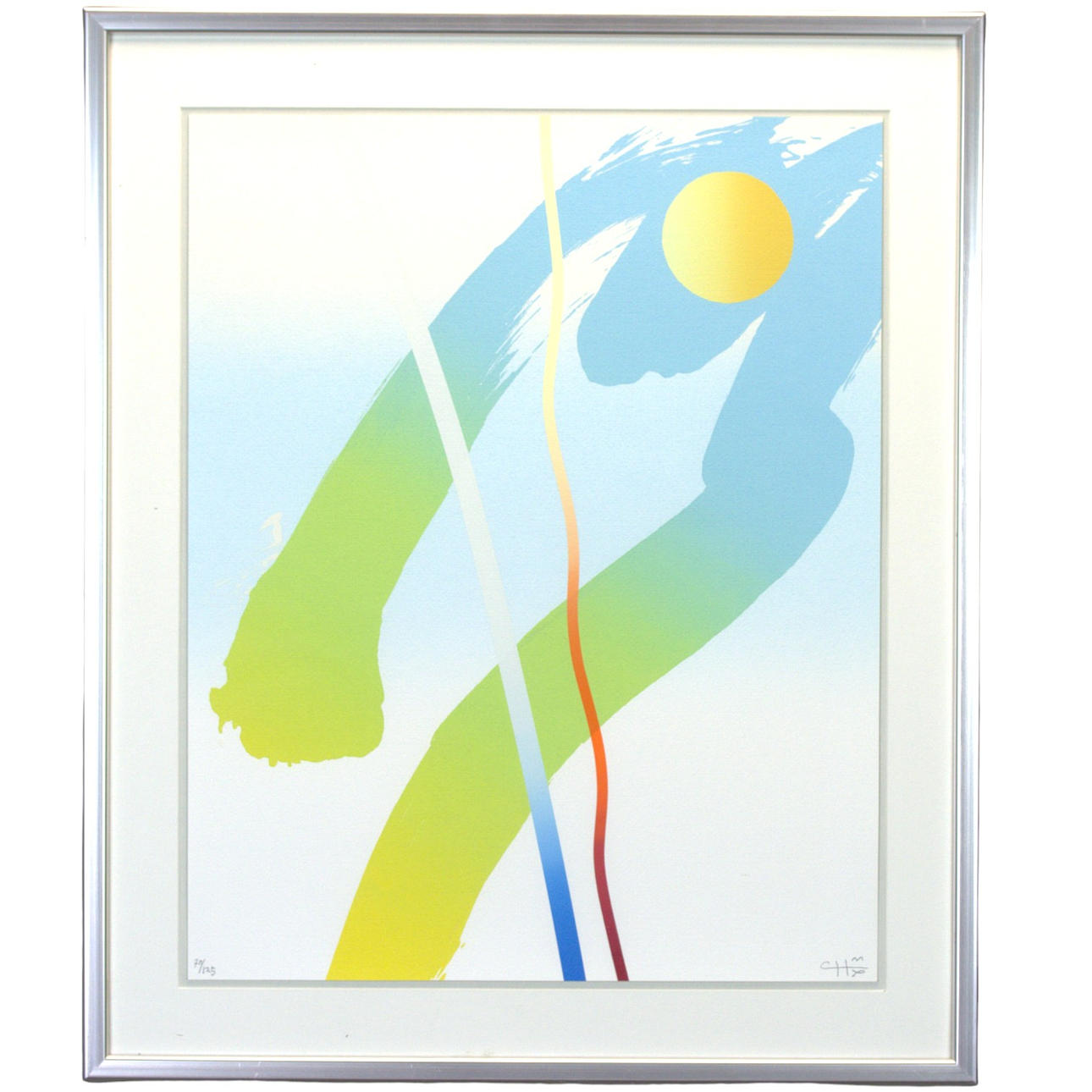 CURT HILLFON. Lithograph, 70/125, “Sol & Bass”, signed.