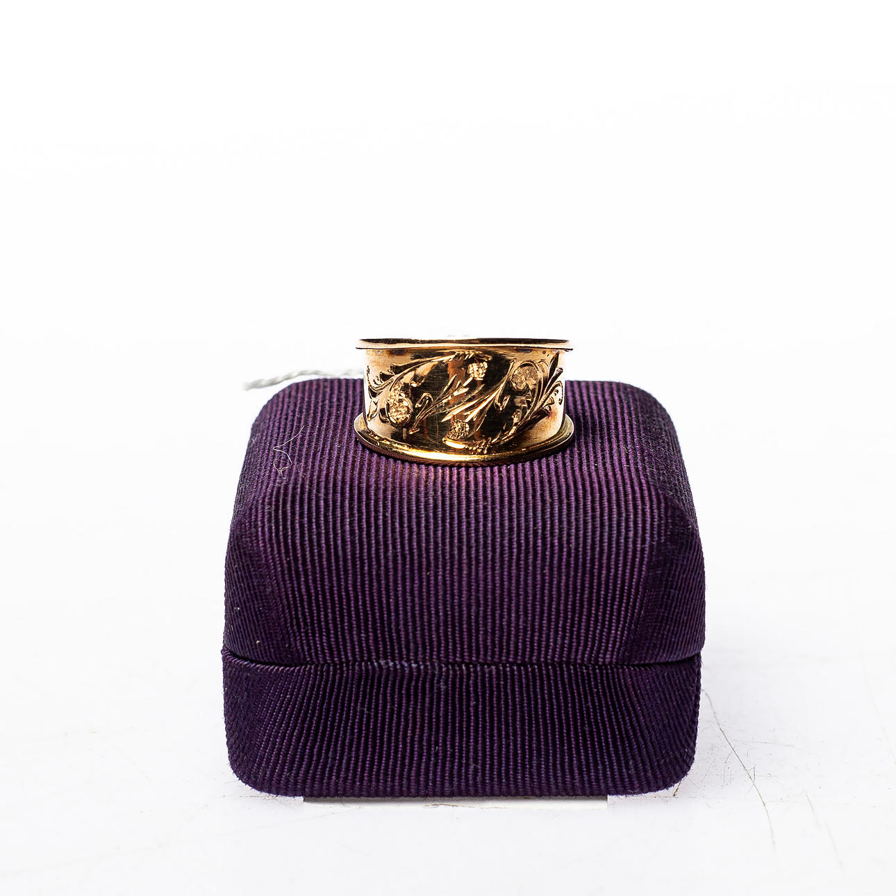 LANDSKAPSRING, 18k guld ca 8g.