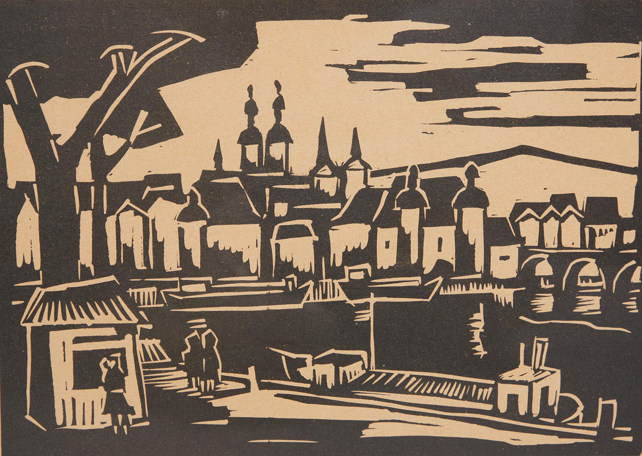 HANS ALTMEIER (1906-1979). stadsbild.