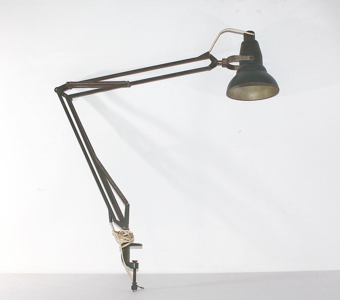 INDUSTRILAMPA, metall, 50-tal.