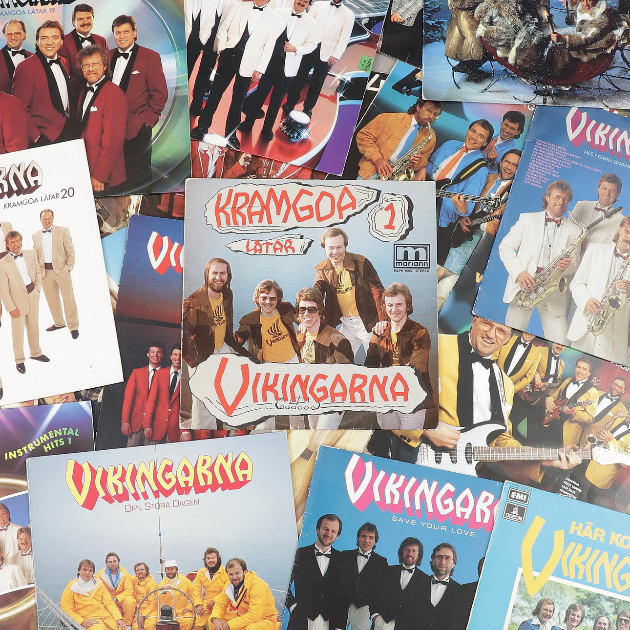 vikingarna-lp-skivor-19-st-dansband-1970-80-tal-vrigt-vrigt