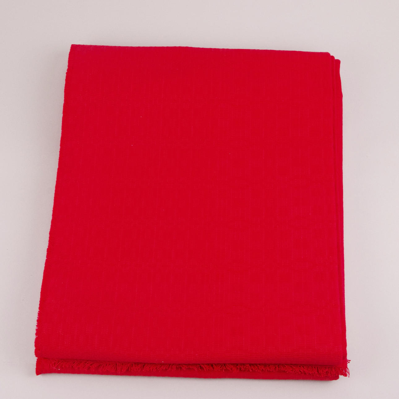 JULDUK, röd dräll, 420 x 240 cm.
