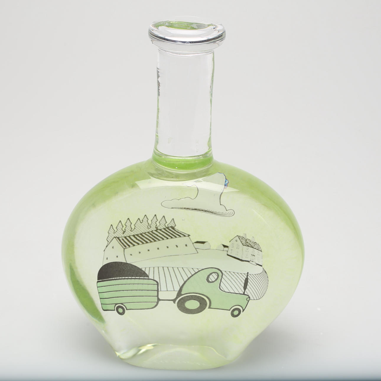 OLLE BROZÉN, vas, glas signerad Olle Brozen 7342018 Kosta Boda, Limited Edition.