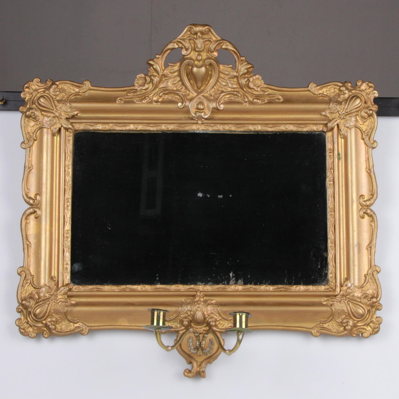 SPEGELLAMPETT, oscariansk, förgylld 1800-tal.