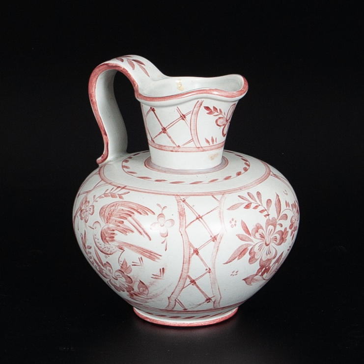 ILSE CLAESSON. Rörstrand. Bringer/jug. “Sweet Red Bird”.