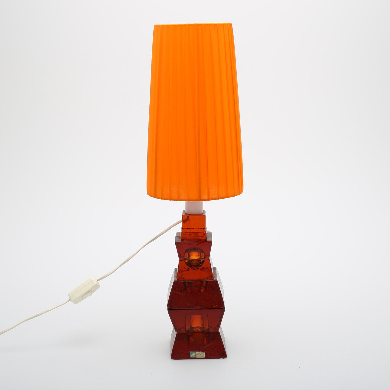 BORDSLAMPA, glas, Ateljé Engberg Urshult.