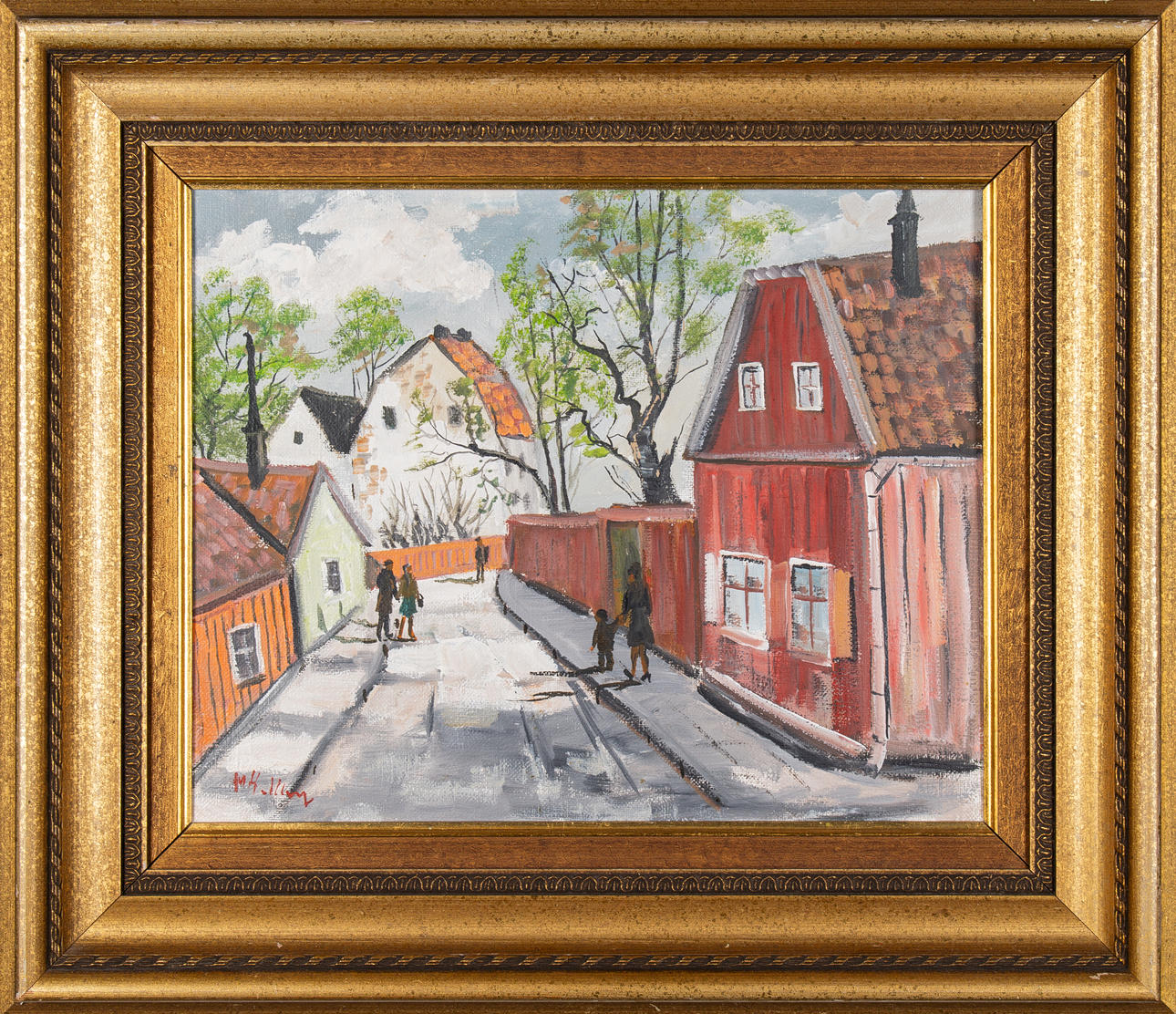 MAX HELLBERG. 1907-1976 Olja på duk.