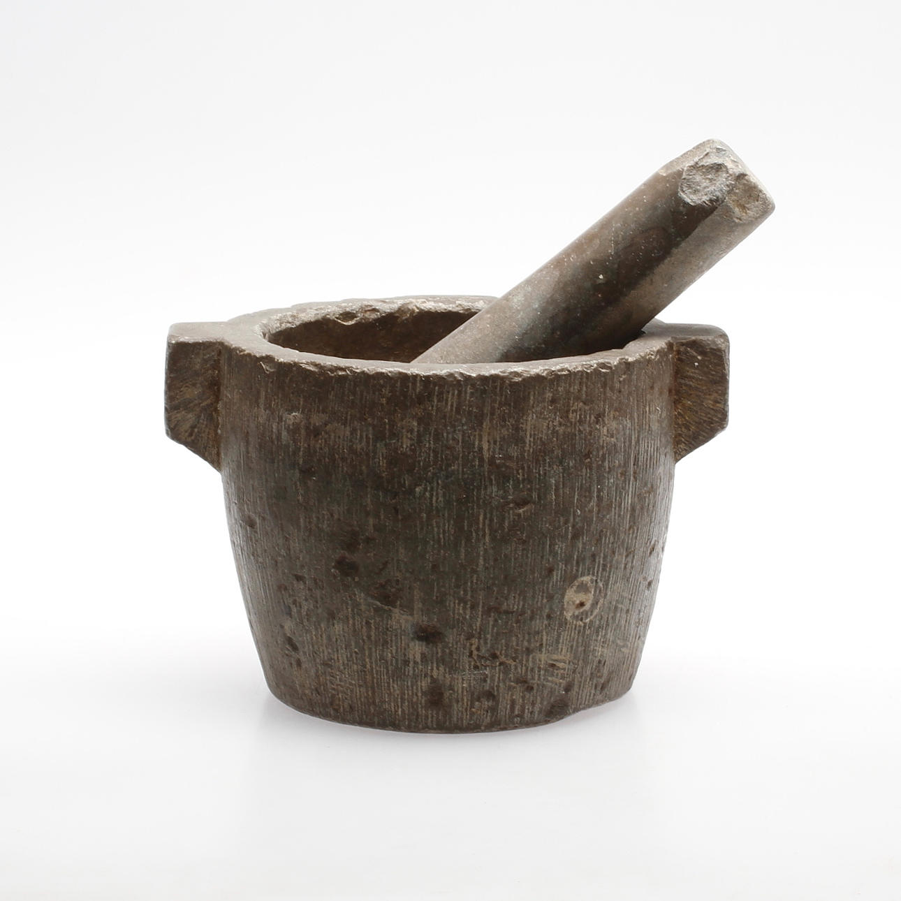 MORTEL med STÖT, täljsten, 1800-tal.