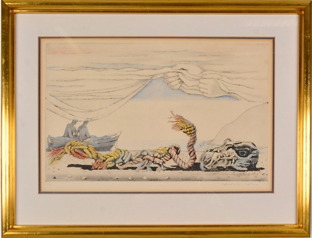 AXEL OLSON. Color etching.