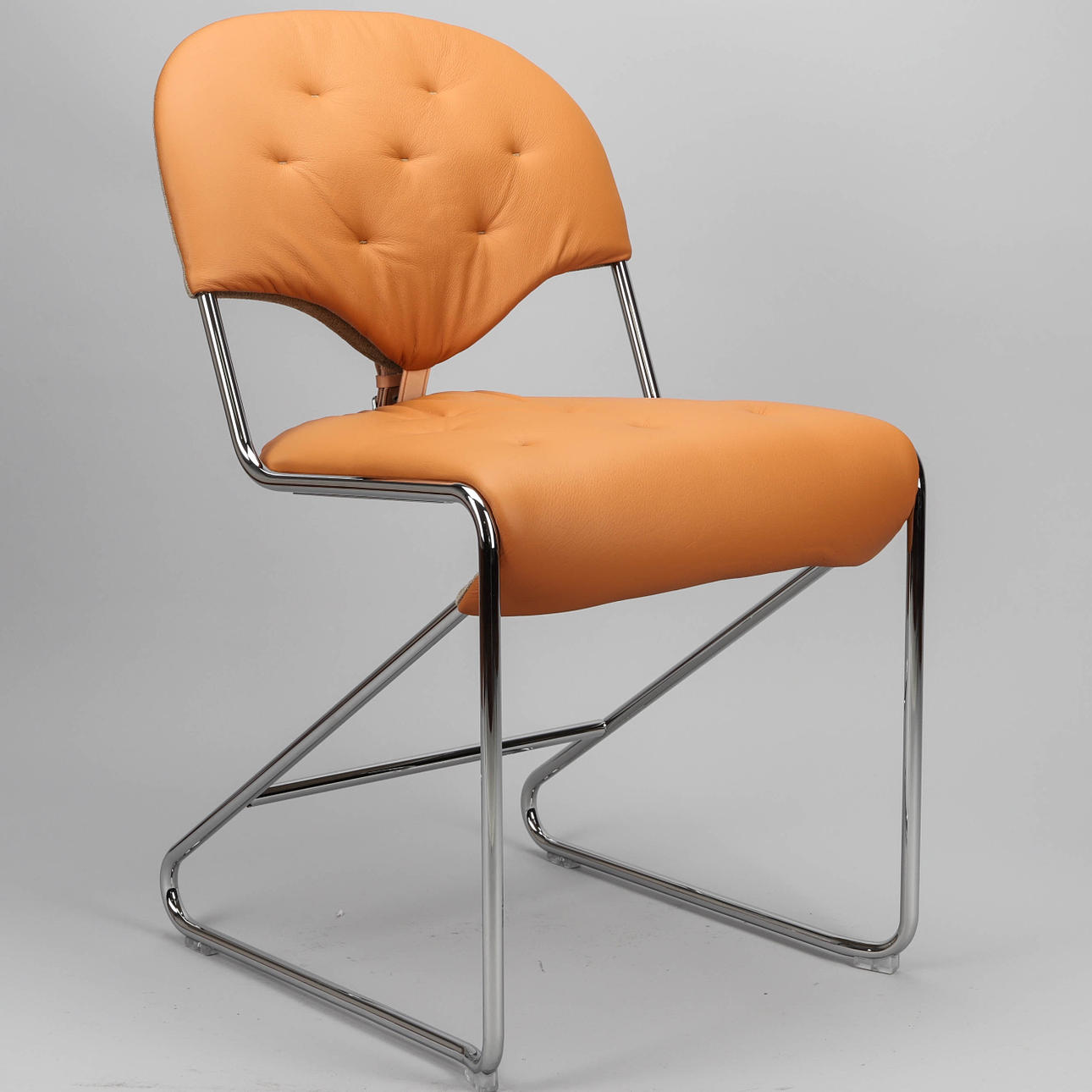 SAM LARSSON. Dining chair, “Sam”, leather, DUX.