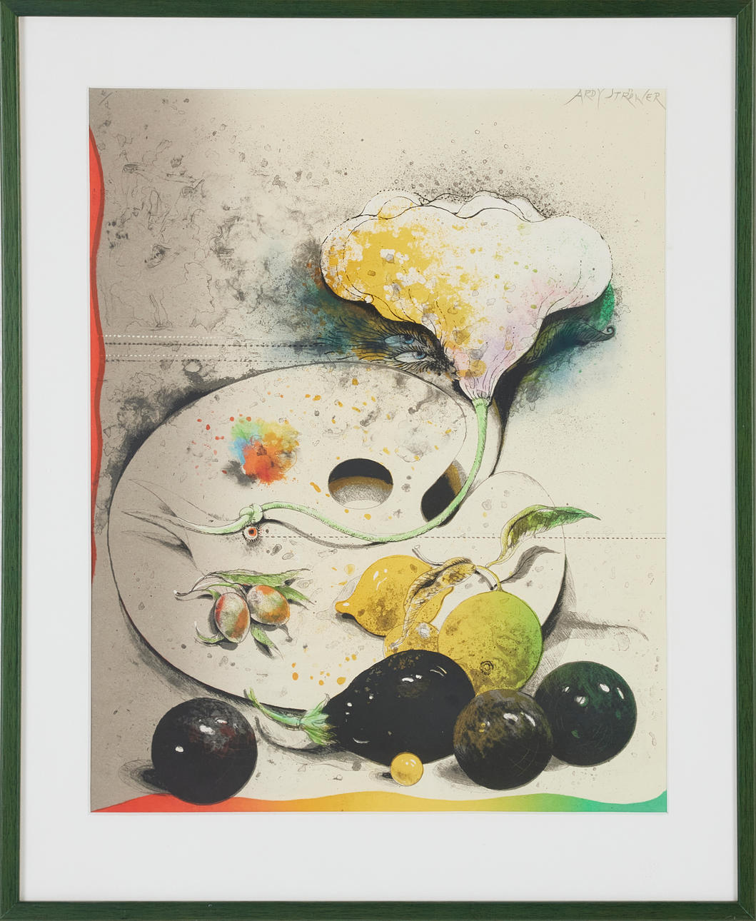 ARDY STRÜWER. Litografi, signerad och numrerad e/a.