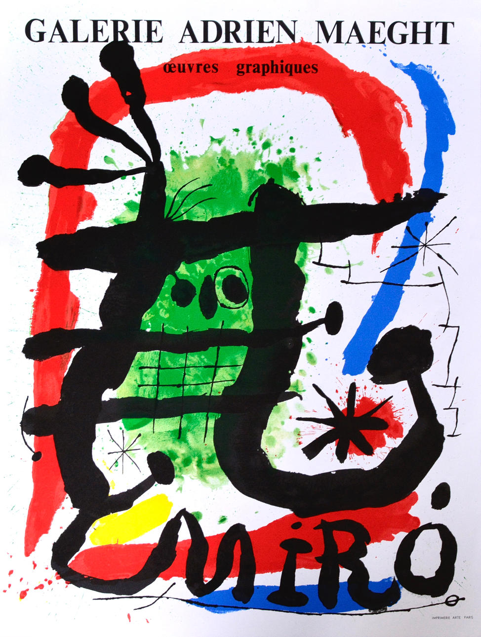 JOAN MIRÓ. EFTER. Färglitografi.