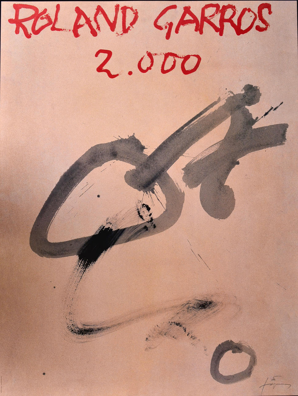 ANTONI TÀPIES. Affisch, offsettryck.