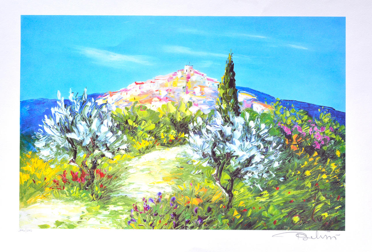 MARCEL BELVISI. Color lithography.