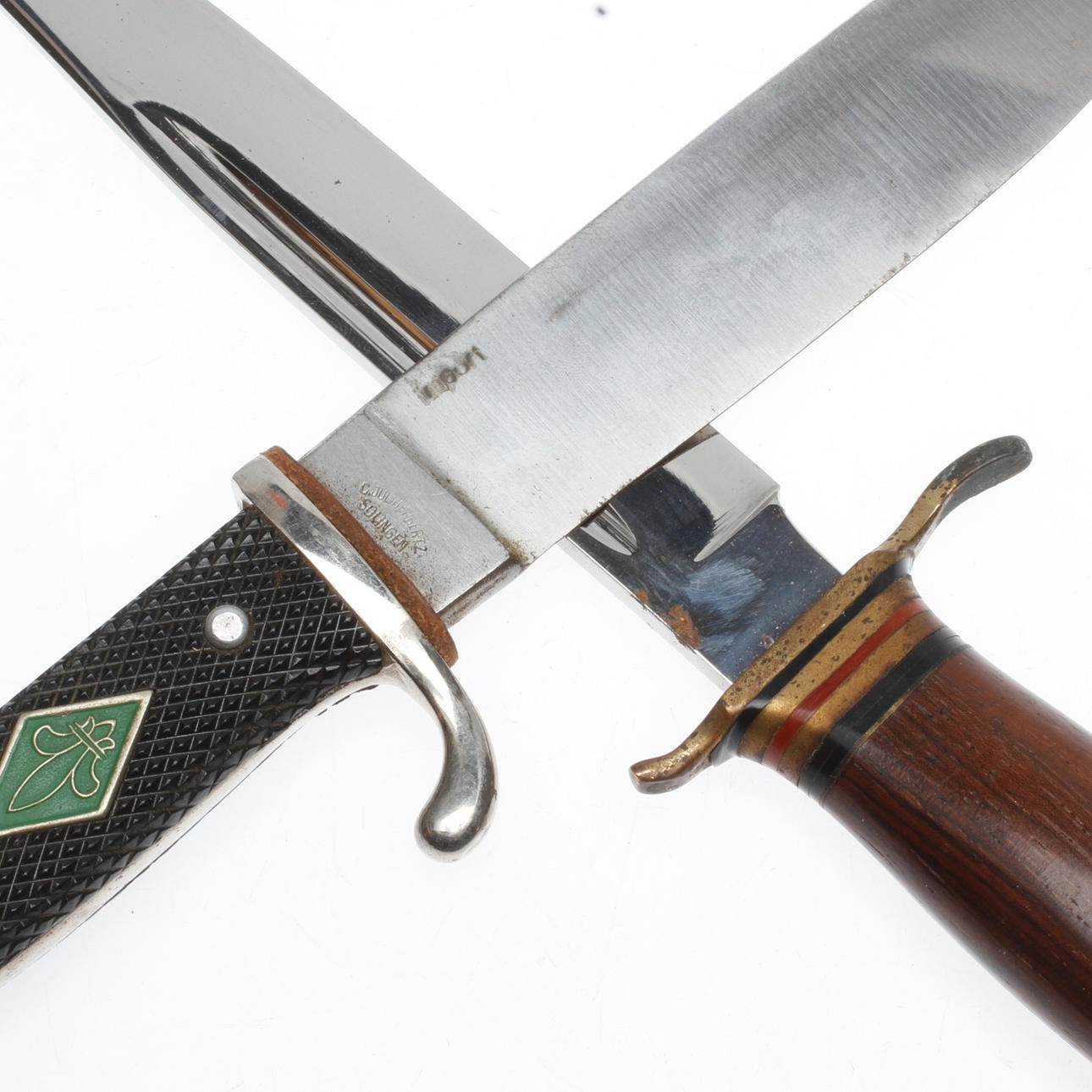 KNIVAR, 2 st. J.A Hellberg, Eskilstuna samt C. Jul. Herbertz, Solingen.