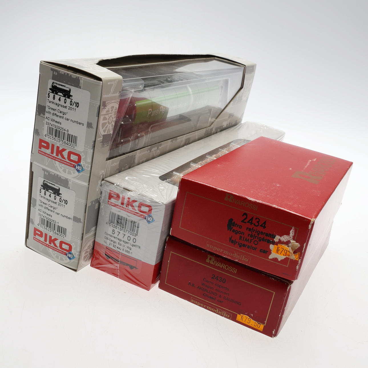 KÄRRYJÄ. Piko, 3kpl, Rivarossi, 2kpl.