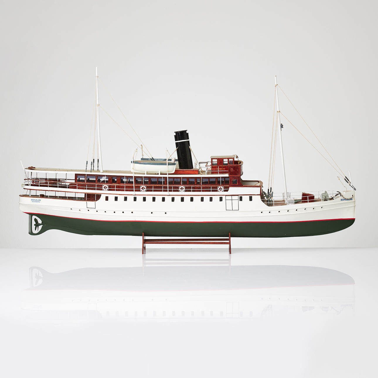 MODELLBÅT, "Bohuslän", 1900-tal, ångfartyg, Göteborg.
