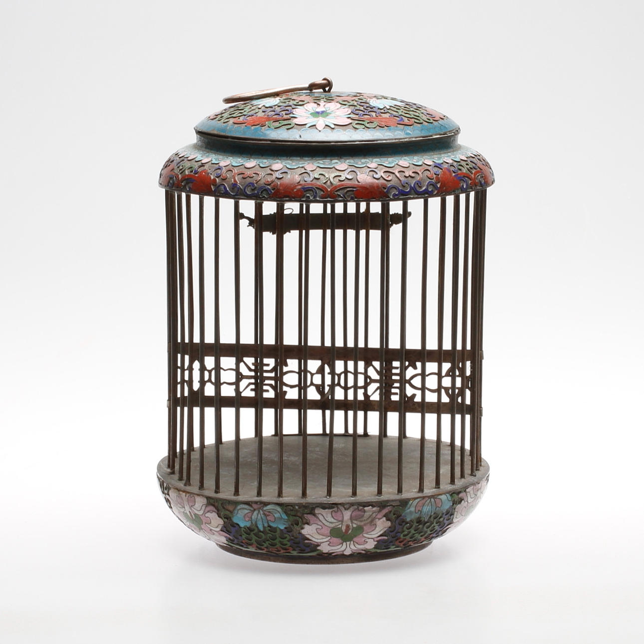 FÅGELBUR, cloisonné, Kina.