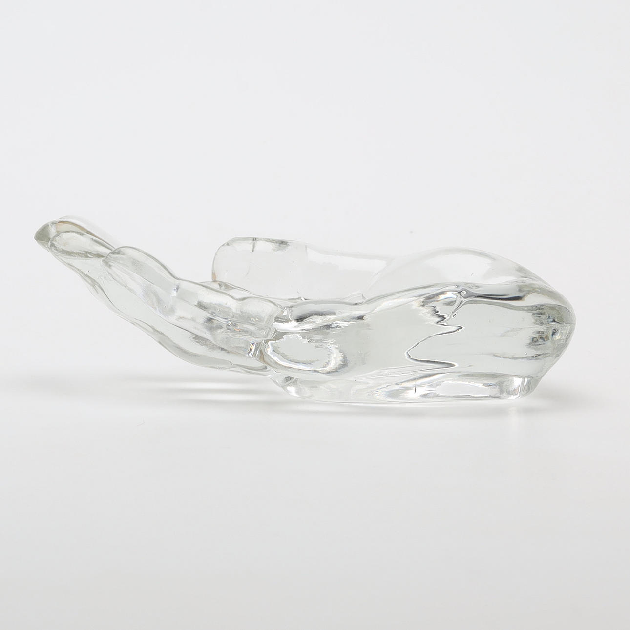 SCHÜSSEL/SCHALE, Glas, Handform.