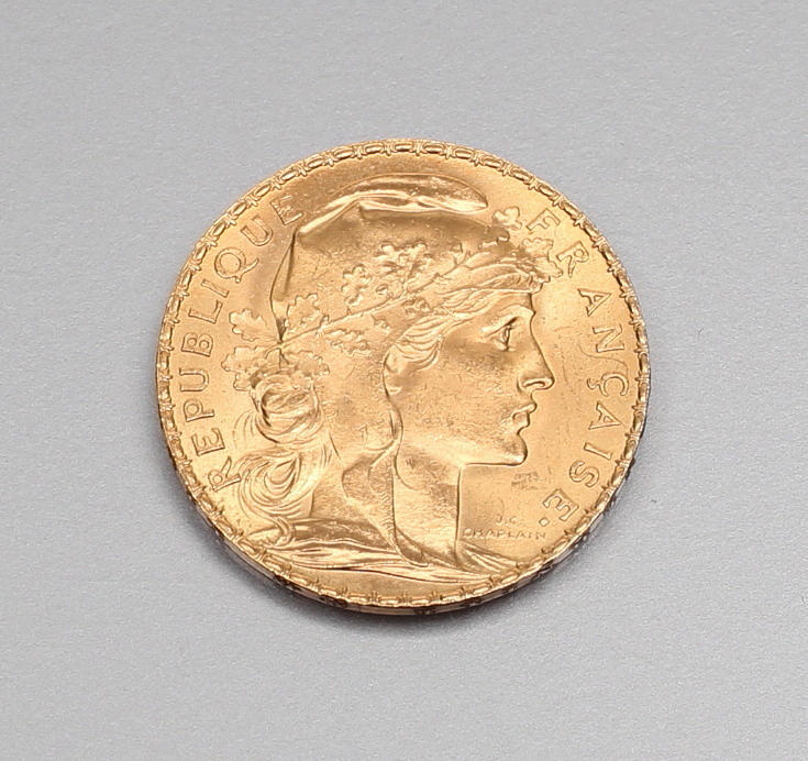 GOLDMÜNZE, Frankreich 1913.