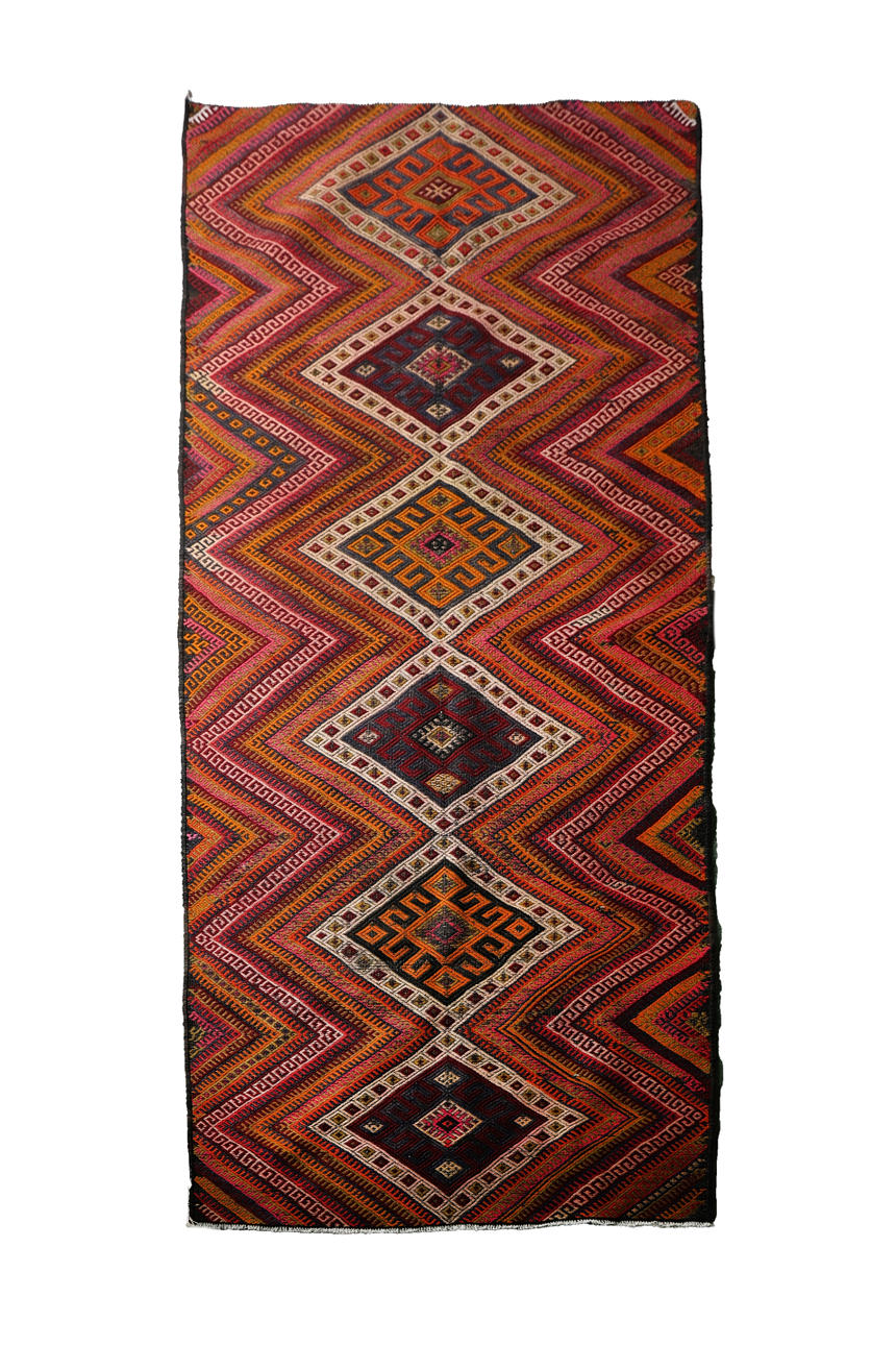 EIN ANATOLISCHER CICIM KELIM TEPPICH.