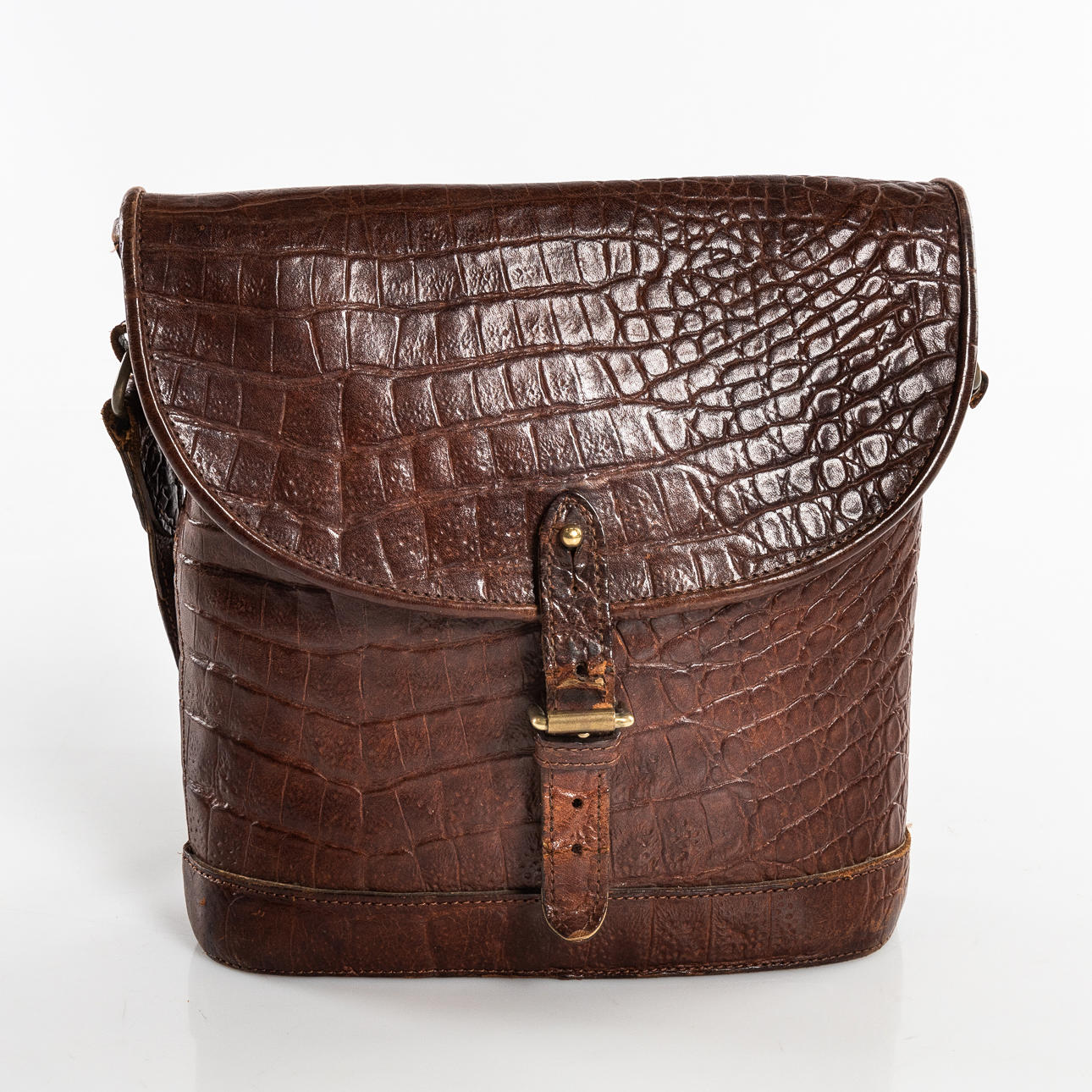 MULBERRY, brown congo-leather bag, 1990s.