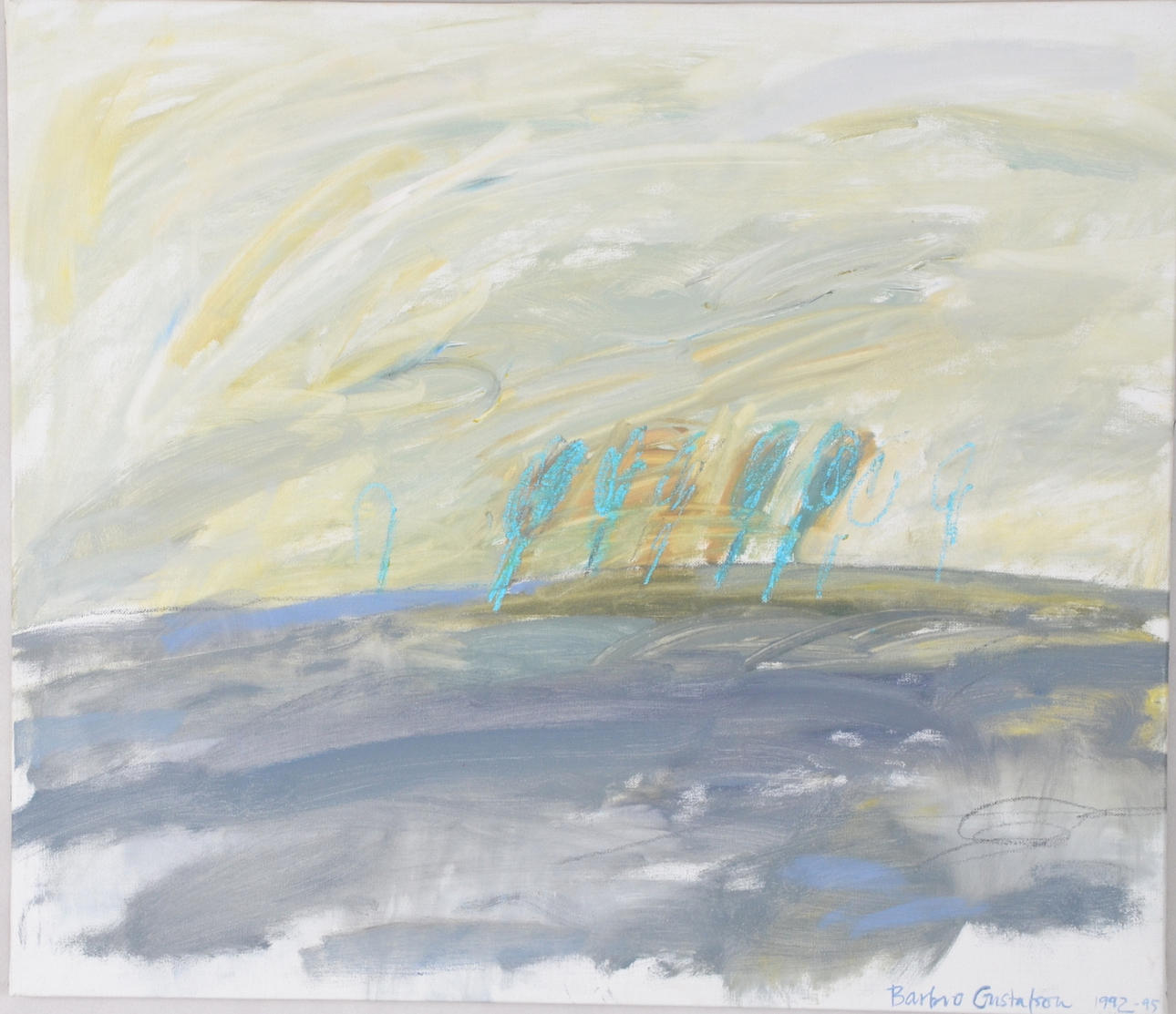 BARBRO GUSTAFSON. Olja på duk.