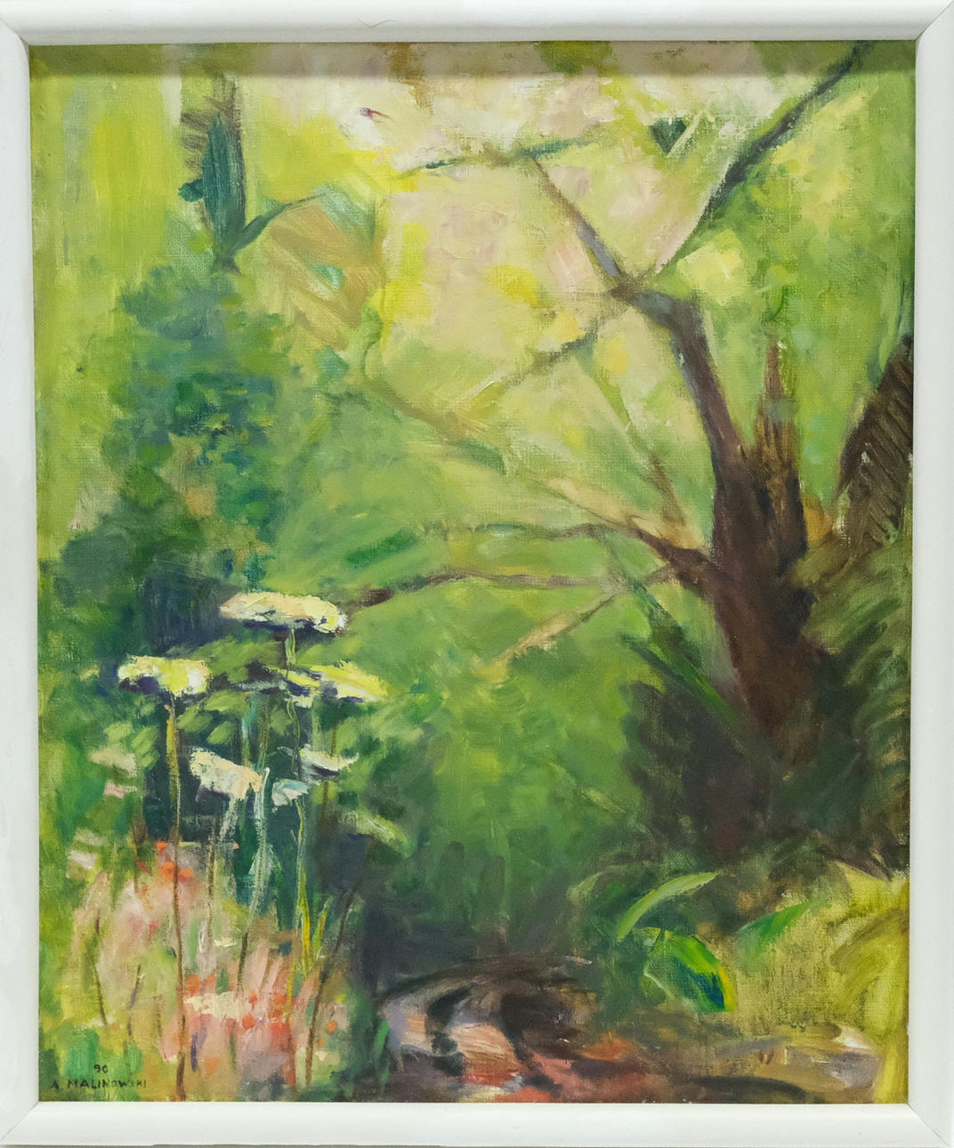 ADAM MALINOWSKI. OLJA PÅ DUK, LANDSKAP.
