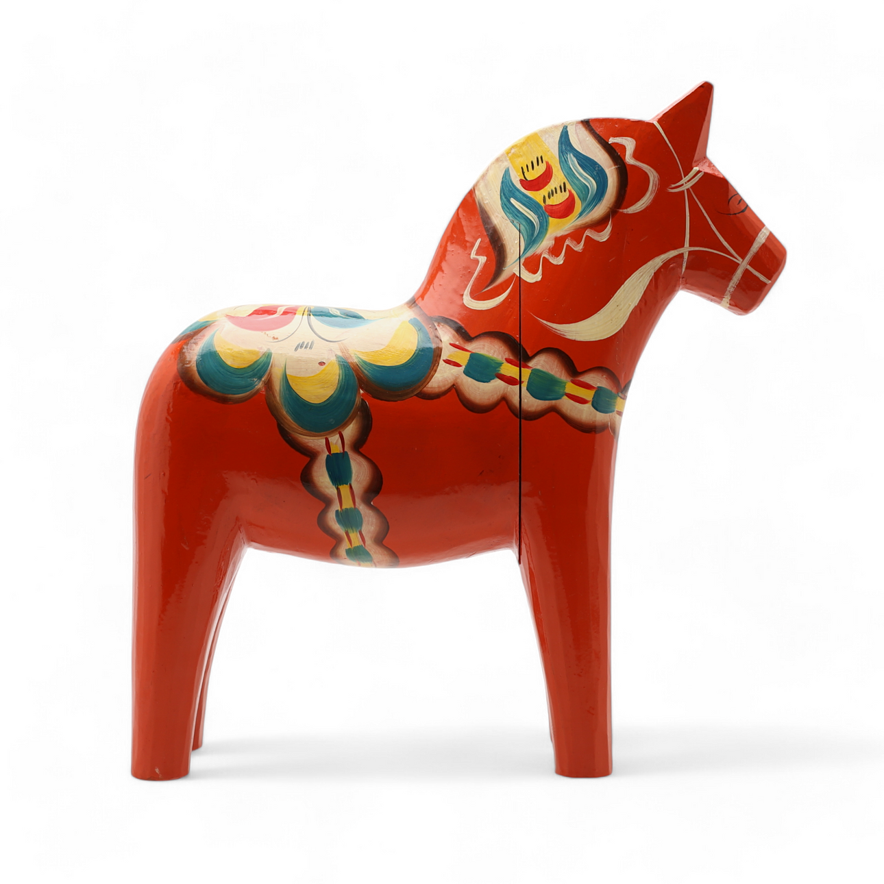 DALAHEST, malet træ, Nils Olsson Nusnäs, Mora.