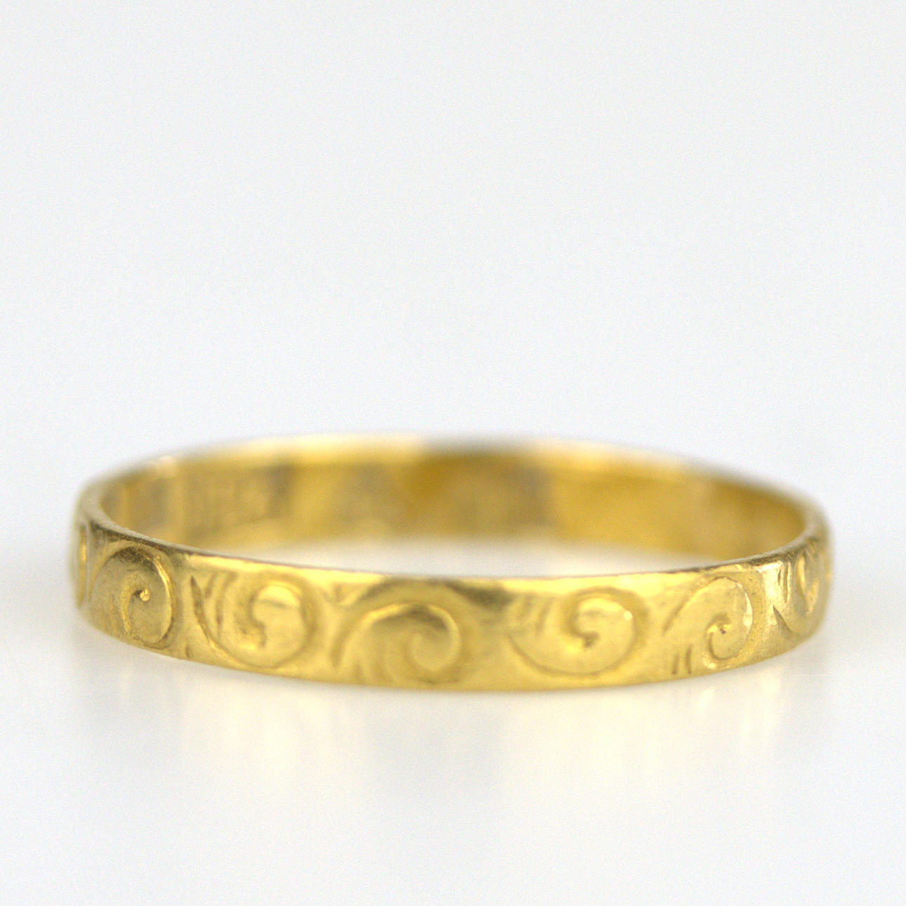 A ring, gold 23k, indistinct master's stamp, 1856.