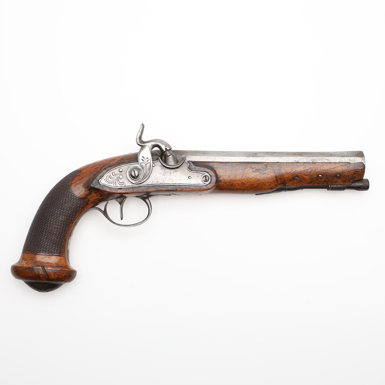 LOCK PISTOL, CIRCA 1840, BELGIUM.