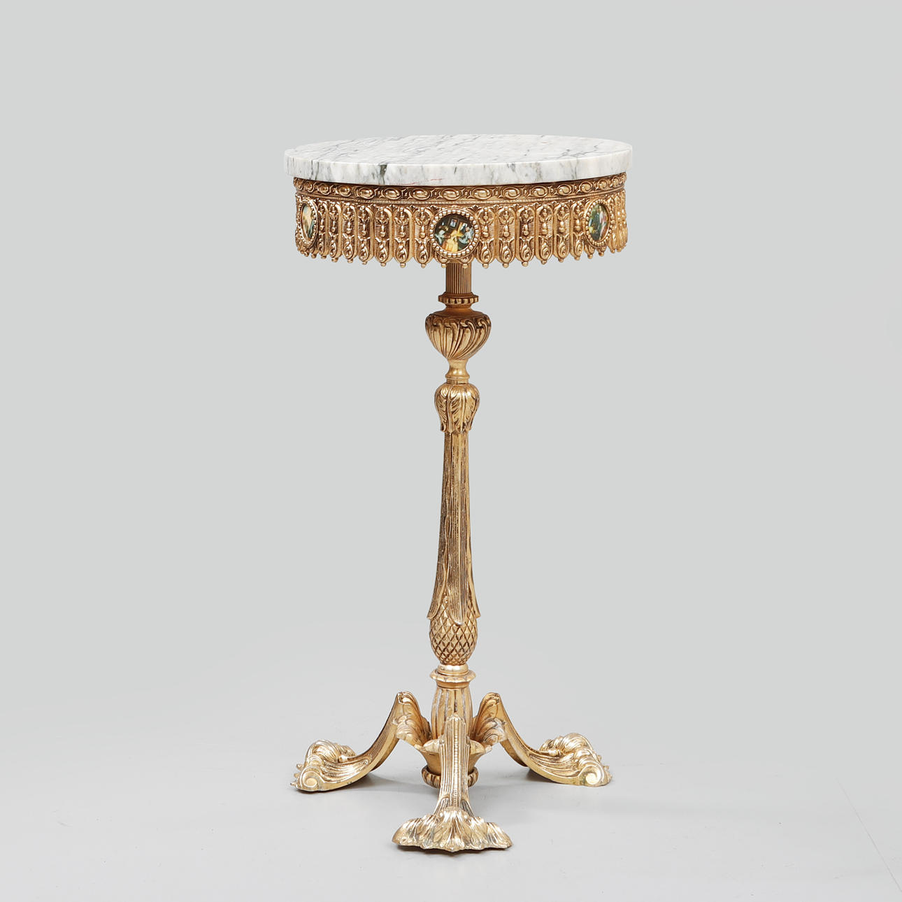 A brass side table, Spain, 20th century.