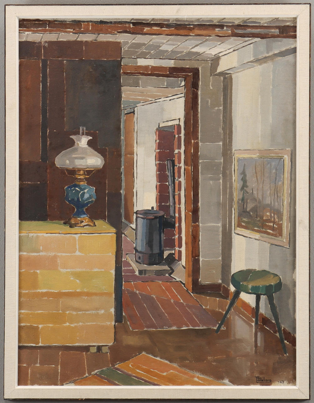 TORE LUNDBORG. Interiör.