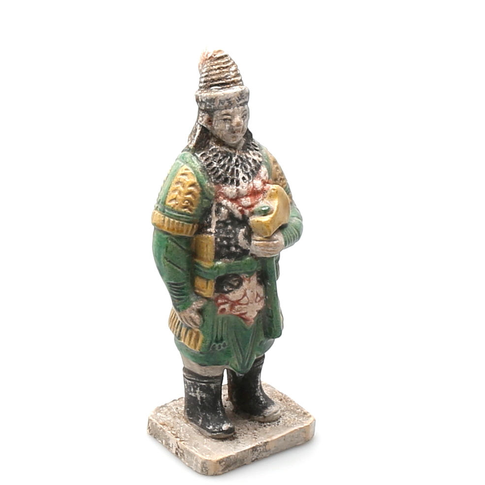 GRAVFIGUR i terracotta, sen Ming dynasti, (1368-1644), Kina.