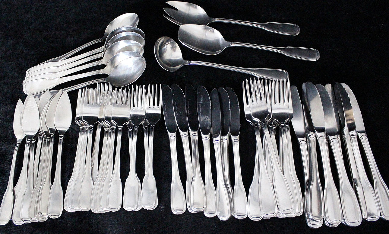 BESTICK, 63 delar, Gense stainless.